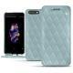 Capa em pele OnePlus 5 - Bleu ciel - Couture ( Nappa - Pantone 277C ) 