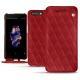 Funda de piel OnePlus 5 - Rouge - Couture ( Nappa - Pantone 199C ) 