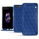 Funda de piel OnePlus 5 - Bleu océan - Couture ( Nappa - Pantone 293C ) 
