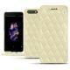 Lederschutzhülle OnePlus 5 - Ivoire - Couture ( Sleek P C12 - White ) 