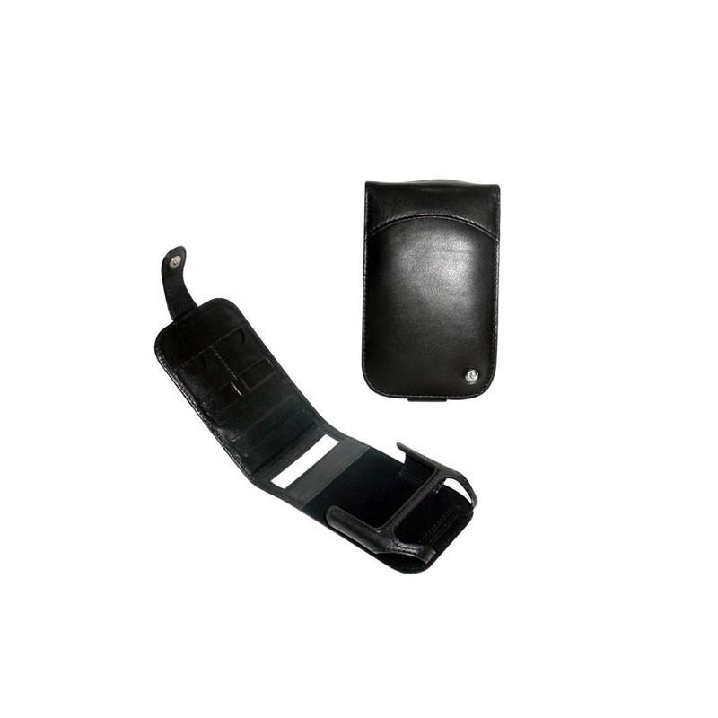 Etui cuir Dell Axim series X50 - X51  - Noir ( Nappa - Black ) 
