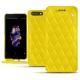 Housse cuir OnePlus 5 - Jaune fluo - Couture