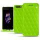 Capa em pele OnePlus 5 - Vert fluo - Couture