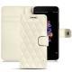 レザーケース OnePlus 5 - Blanc - Couture ( Bologna - White ) 