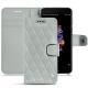 Funda de piel OnePlus 5 - Gris - Couture ( Nappa - Pantone W428C ) 