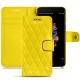 Housse cuir OnePlus 5 - Jaune fluo - Couture