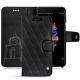 OnePlus 5 leather case - Negre poudro - Couture