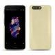 Capa em pele OnePlus 5 - Beige ( Nappa - Pantone 7502C ) 