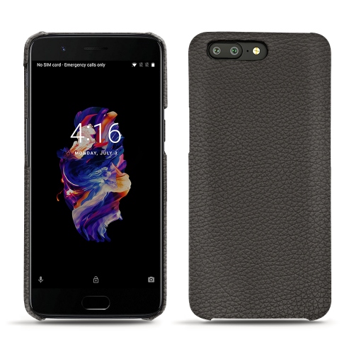 가죽 커버 OnePlus 5Anthracite ( Pantone #41403c ) 