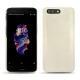 Capa em pele OnePlus 5 - Blanc escumo