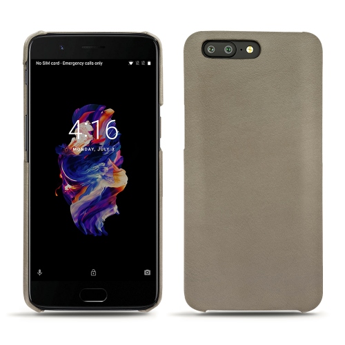 Capa em pele OnePlus 5Darboun sabla ( Pantone #BCB1A1 )
