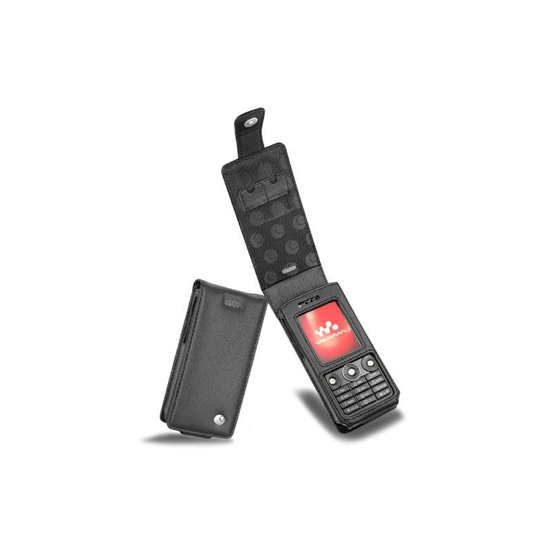 Sony Ericsson W660  leather case - Noir ( Nappa - Black ) 