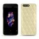 Coque cuir OnePlus 5 - Beige - Couture ( Nappa - Pantone 7502C ) 