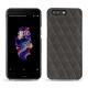 Lederschutzhülle OnePlus 5 - Anthracite - Couture ( Pantone 424C ) 