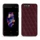 レザーケース OnePlus 5 - Lie de vin - Couture ( Pantone 5115C ) 