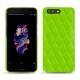 Coque cuir OnePlus 5 - Vert fluo - Couture