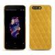 Coque cuir OnePlus 5 - Jaune soulèu - Couture