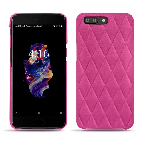 Capa em pele OnePlus 5Rose BB - Couture ( Pantone #DB599F )