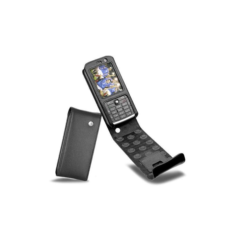가죽 커버 Nokia N77  - Noir ( Nappa - Black ) 