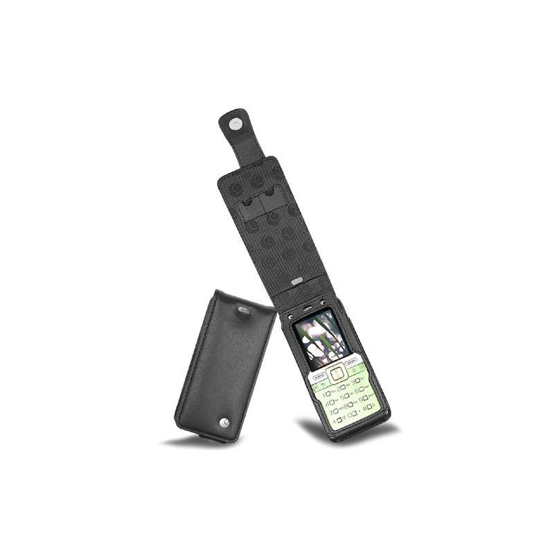 Custodia in pelle Sony Ericsson T650  - Noir ( Nappa - Black ) 