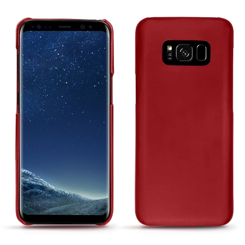 Samsung Galaxy S8 : Les étuis cuir chics et élégants Rouge ( Nappa - Pantone #d50032 ) 