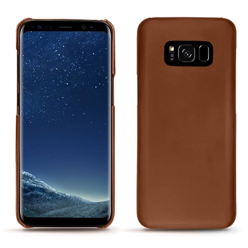 レザーケース Samsung Galaxy S8 PlusMarron ( Nappa - Pantone #8B4720 ) 