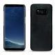 Lederschutzhülle Samsung Galaxy S8 - Dark vintage ( Roughtcut - Black#5256 ) 