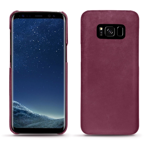 Samsung Galaxy S8 : Les étuis cuir chics et élégants Prune vintage ( Pantone #612434 ) 