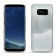 Coque cuir Samsung Galaxy S8 - Platinium ( Pantone 877C ) 