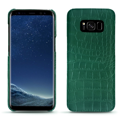 Lederschutzhülle Samsung Galaxy S8 PlusCrocodile pino ( Pantone #173F35 ) 