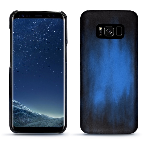 Samsung Galaxy S8 : Les étuis cuir chics et élégants Bleu Patine