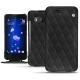 HTC U11 leather case - Noir - Couture ( Nappa - Black ) 