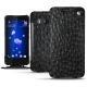 HTC U11 leather case - Autruche nero