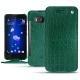 Custodia in pelle HTC U11 - Crocodile pino