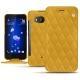 가죽 커버 HTC U11 - Jaune soulèu - Couture