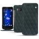 Custodia in pelle HTC U11 - Blu marino - Couture