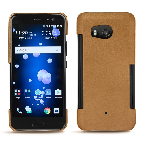 Funda de piel HTC U11Castan esparciate ( Pantone #824F2A )