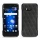Custodia in pelle HTC U11 - Noir - Couture ( Nappa - Black ) 