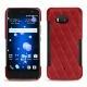 Lederschutzhülle HTC U11 - Rouge - Couture ( Nappa - Pantone 199C ) 
