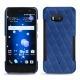硬质真皮保护套 HTC U11 - Bleu océan - Couture ( Nappa - Pantone 293C ) 