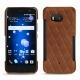 Coque cuir HTC U11 - Marron - Couture ( Nappa - Pantone 1615C ) 