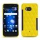 硬质真皮保护套 HTC U11 - Jaune fluo - Couture