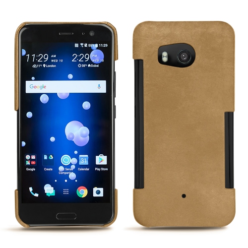 Funda de piel HTC U11Sable vintage ( Pantone #9b7340 ) 