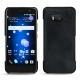 Coque cuir HTC U11 - Dark vintage ( Roughtcut - Black#5256 ) 