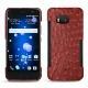 Custodia in pelle HTC U11 - Autruche ciliegia