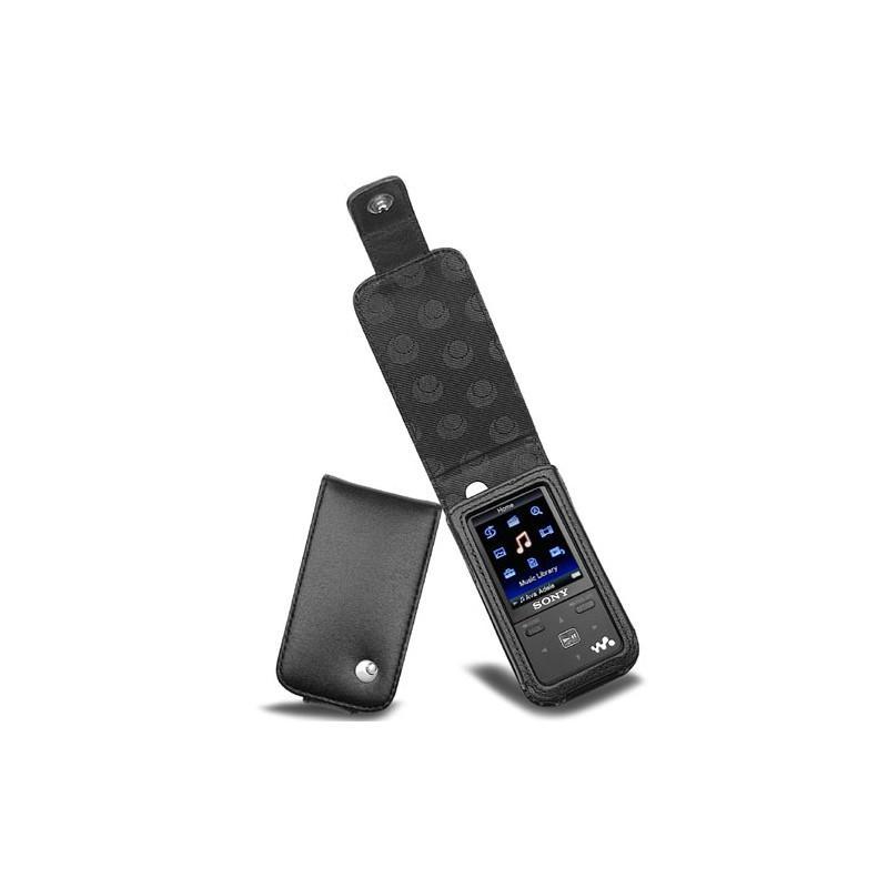 Sony NWZ-S610  leather case - Noir ( Nappa - Black ) 