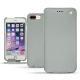 Apple iPhone 7 Plus leather case - Gris ( Nappa - Pantone W428C ) 