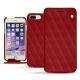 Housse cuir Apple iPhone 7 Plus - Rouge - Couture ( Nappa - Pantone 199C ) 