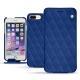 Housse cuir Apple iPhone 7 Plus - Bleu océan - Couture ( Nappa - Pantone 293C ) 