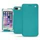 硬质真皮保护套 Apple iPhone 7 Plus - Bleu fluo